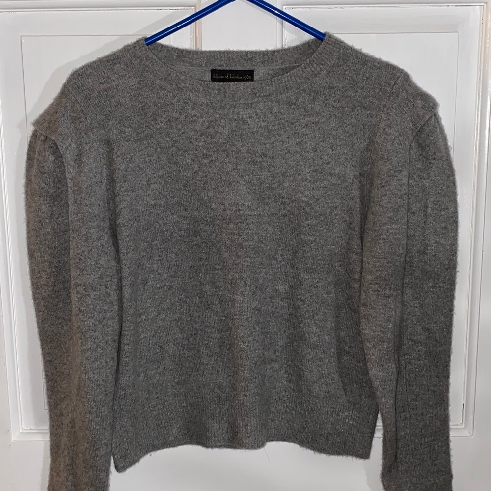 House of Harlow 1960 Heather Gray Crew Neck Sweater